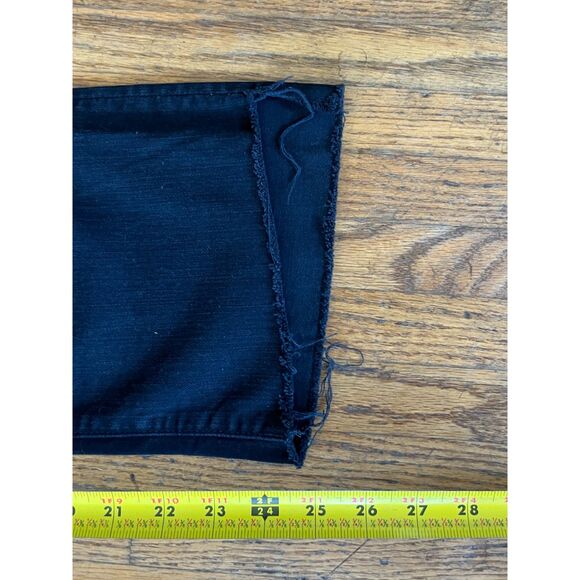 MOTHER Denim Black The Insider Crop Step Fray Not Guilty Jeans Women's Size 30 - Picture 12 of 12